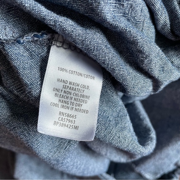 NWOT - BP - Chambray Jean Colored lightweight loose flowy pants trousers - Cute! - Picture 10 of 10